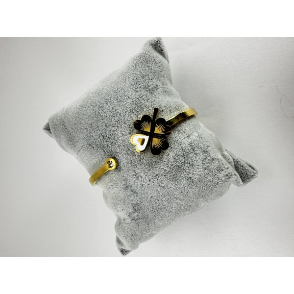 Gold Dört Yapraklı Yonca Bileklik